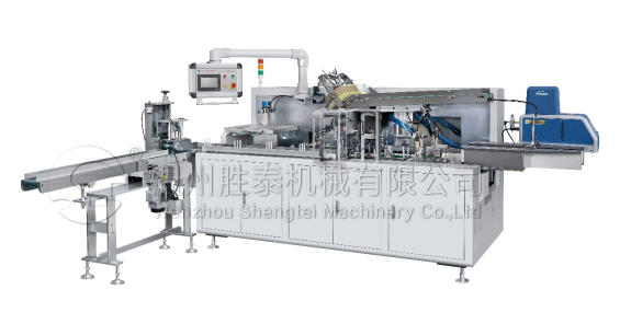 温州胜泰 ST-100 全自动面巾纸入盒封盒机｜通用型纸巾自动化包装优选设备